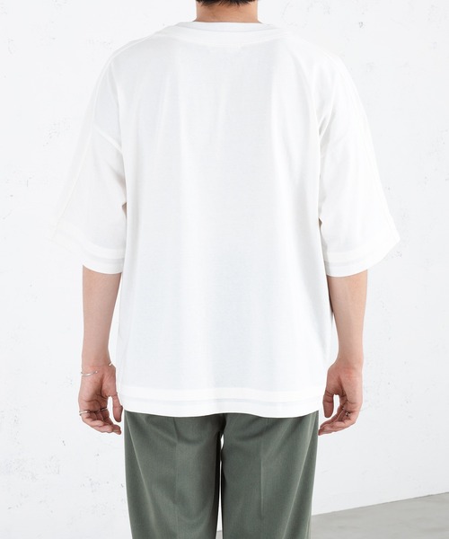 セール】LAYERED LIKE OVER T-SHIRT/レイヤードライクオーバーT