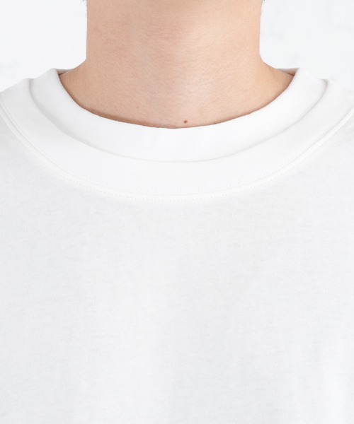 SELLE GLANT(セレグランテ)の「LAYERED LIKE OVER T-SHIRT/レイヤードライクオーバーTシャツ(Tシャツ/カットソー・メンズ・オフホワイト/チャコールグレー・MEDIUM/LARGE)」の16枚目の写真