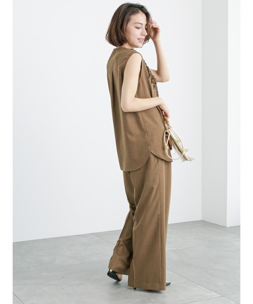 Te chichi(テチチ)の「リネンライクフリルブラウス(セットアップ可)(シャツ/ブラウス・レディース・ブラック/ブラウン/パープル・F)」の14枚目の写真