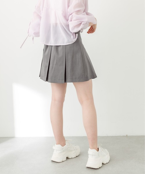 OLIVE des OLIVE（オリーブデオリーブ）の「ベルト付きプリーツミニスカート　1031010320（スカート・レディース・キャメル/ブラック/チャコールグレー・FREE）」の18枚目の写真