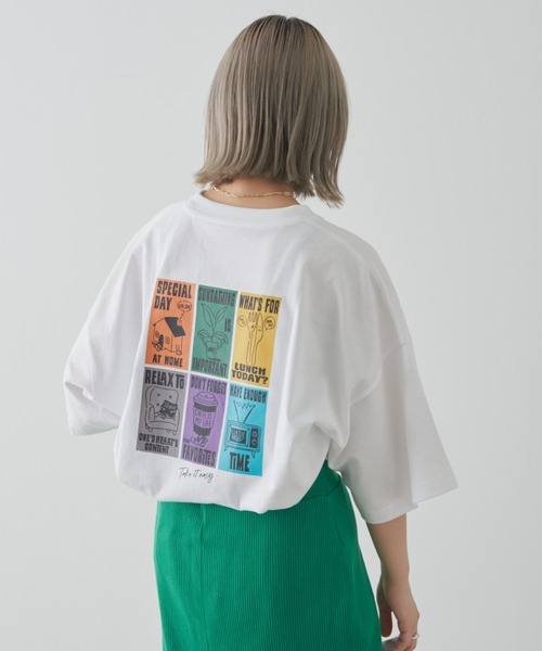 CIAOPANIC TYPY（チャオパニックティピー）の「USAコットンヒストリカルアソートプリントTee（Tシャツ/カットソー・メンズ・オフホワイト/ホワイト/ブラック/グリーン/チャコールグレー・MEDIUM/LARGE）」の15枚目の写真