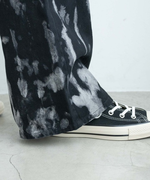 WEGO（ウィゴー）の「WEGO/タイダイウエストデザインバギーパンツ（デニムパンツ・レディース・ブラウン/ブラック・FREE）」の8枚目の写真