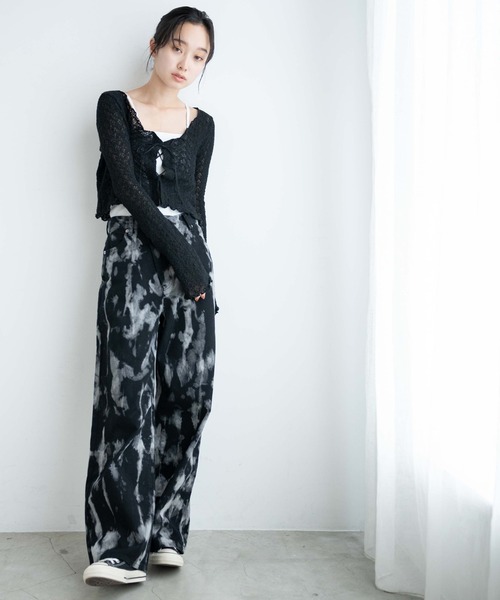 WEGO（ウィゴー）の「WEGO/タイダイウエストデザインバギーパンツ（デニムパンツ・レディース・ブラウン/ブラック・FREE）」の19枚目の写真