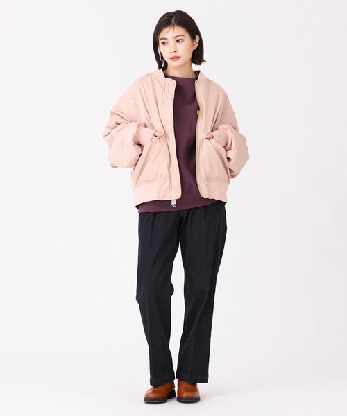 MILKFED.(ミルクフェド)の「MILKFED.ⅹCHAMPION SWEAT TOP(スウェット・レディース・バーガンディー/アッシュ/ブラック/ブルー/オートミール・ONE SIZE)」の9枚目の写真