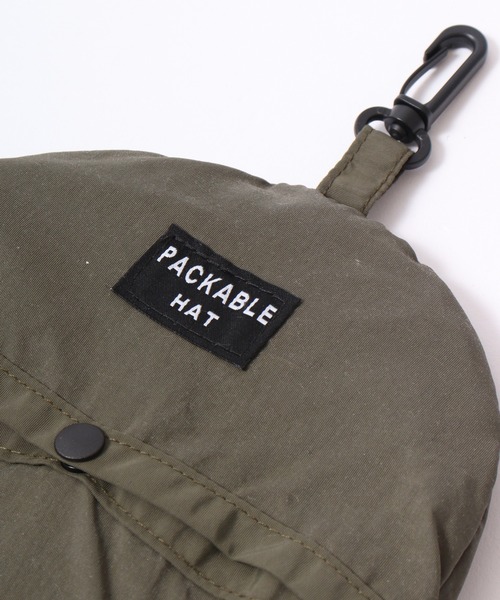FUNALIVE（ファンアライブ）の「あご紐付き撥水ポケッタブルバケットハット　レインハット（ハット・メンズ・ネイビー/ベージュ/チャコールグレー/カーキ/ブラック・F）」の8枚目の写真