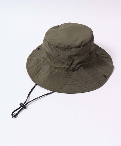 FUNALIVE（ファンアライブ）の「あご紐付き撥水ポケッタブルバケットハット　レインハット（ハット・メンズ・ネイビー/ベージュ/チャコールグレー/カーキ/ブラック・F）」の12枚目の写真