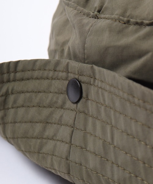 FUNALIVE（ファンアライブ）の「あご紐付き撥水ポケッタブルバケットハット　レインハット（ハット・メンズ・ネイビー/ベージュ/チャコールグレー/カーキ/ブラック・F）」の18枚目の写真