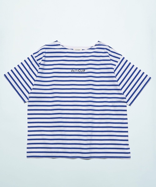 studio CLIP(スタディオクリップ)の「【daily CLIP】ロゴ半袖Tシャツ(Tシャツ/カットソー・レディース・レッド/グレー/ブルー/オフホワイト・FREE)」の3枚目の写真