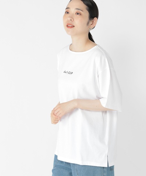 studio CLIP(スタディオクリップ)の「【daily CLIP】ロゴ半袖Tシャツ(Tシャツ/カットソー・レディース・レッド/グレー/ブルー/オフホワイト・FREE)」の21枚目の写真