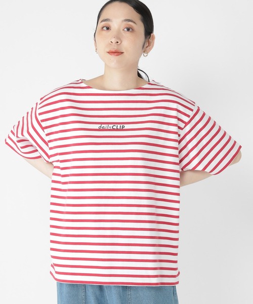 studio CLIP(スタディオクリップ)の「【daily CLIP】ロゴ半袖Tシャツ(Tシャツ/カットソー・レディース・レッド/グレー/ブルー/オフホワイト・FREE)」の19枚目の写真