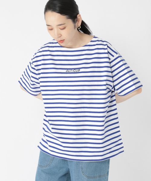 studio CLIP(スタディオクリップ)の「【daily CLIP】ロゴ半袖Tシャツ(Tシャツ/カットソー・レディース・レッド/グレー/ブルー/オフホワイト・FREE)」の9枚目の写真