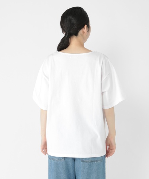 studio CLIP(スタディオクリップ)の「【daily CLIP】ロゴ半袖Tシャツ(Tシャツ/カットソー・レディース・レッド/グレー/ブルー/オフホワイト・FREE)」の6枚目の写真
