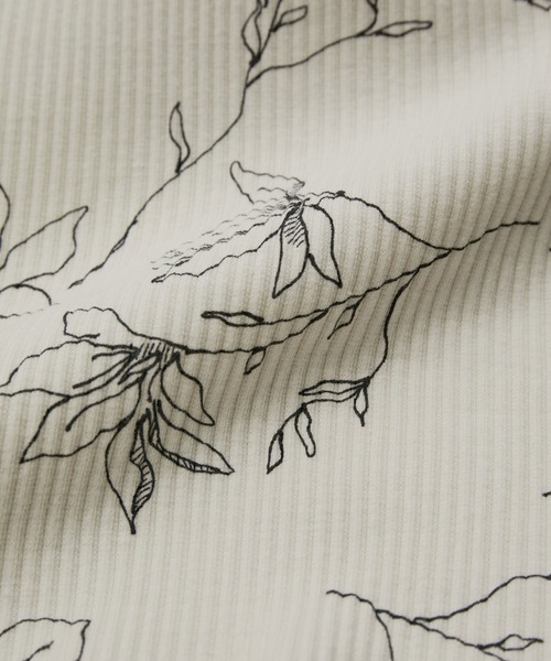 VIS（ビス）の「【洗える】花柄カップ付きリブタンクトップ（タンクトップ・レディース・グレー系その他/ホワイト系その他5・FREE）」の15枚目の写真