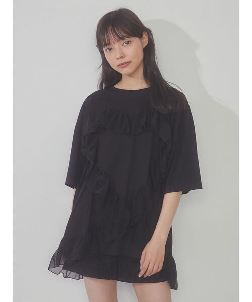 merry jenny(メリージェニー)の「レースフリルショートパンツ(チノパンツ・レディース・オフホワイト/ブラック・FREE)」の11枚目の写真