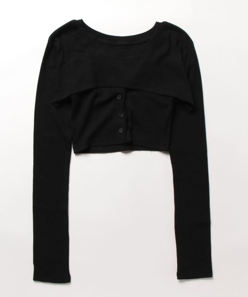 Jasmine Grandiflorum（ジャスミングランディフローラム）の「【Jasmine】ミニ丈カットソーアンサンブル（アンサンブル・レディース・ホワイト/ブラック/ブルー・FREE）」の7枚目の写真