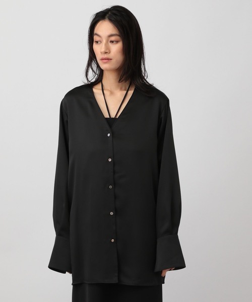 セール】ノーカラージャケットシャツ（シャツ/ブラウス）｜A part by