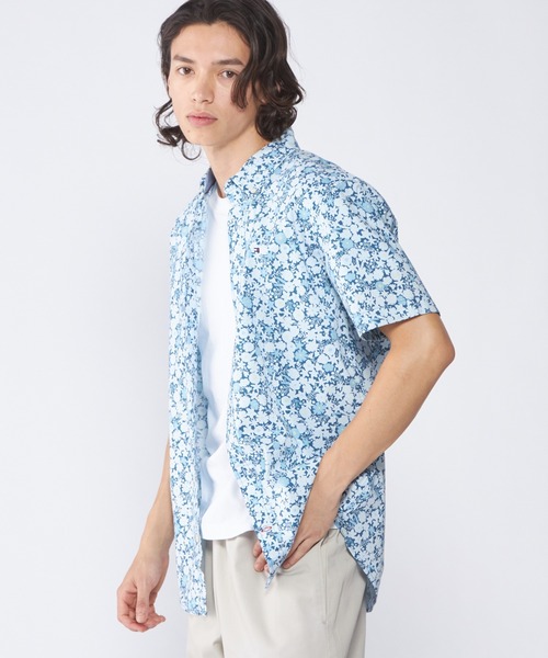 トミーヒルヒガー　ゴルフ　半袖　シャツ　花柄 トミー ヒルフィガー ゴルフ（TOMMY HILFIGER GOLF）（メンズ）ゴルフ