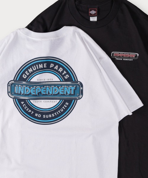 INDEPENDENT(インディペンデント)の「【INDEPENDENT/インデペンデント】バックプリントTシャツ/ワンポイント/ビッグシルエット(Tシャツ/カットソー・メンズ・ホワイト/ブラック・M/L/XL)」の2枚目の写真