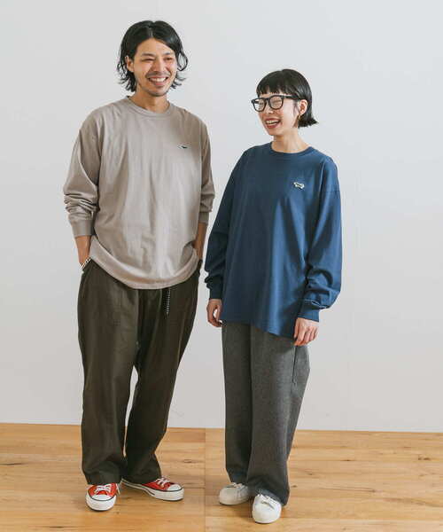 PENNEYS（ぺニーズ）の「『XLサイズ/WEB限定』『別注』PENNEYS×DOORS　THE FOX 天竺 L/S TEE（Tシャツ/カットソー・メンズ・ホワイト/グレー系その他/ネイビー/マスタード・LARGE/MEDIUM/X-LARGE）」の8枚目の写真