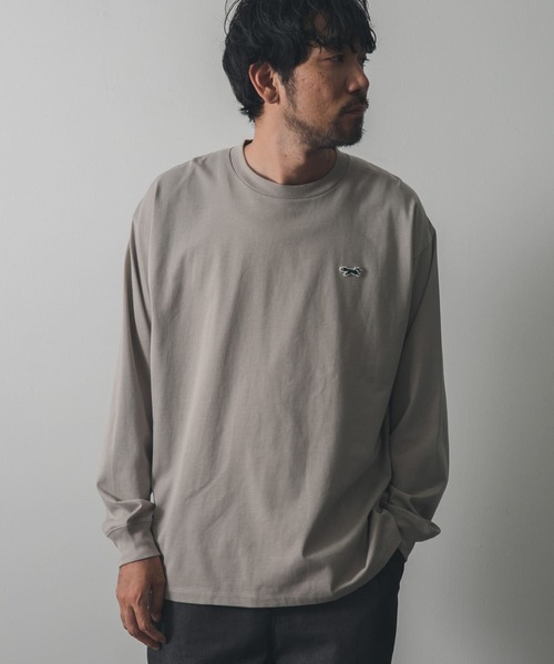 PENNEYS（ぺニーズ）の「『XLサイズ/WEB限定』『別注』PENNEYS×DOORS　THE FOX 天竺 L/S TEE（Tシャツ/カットソー・メンズ・ホワイト/グレー系その他/ネイビー/マスタード・LARGE/MEDIUM/X-LARGE）」の9枚目の写真