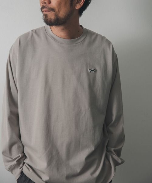 PENNEYS（ぺニーズ）の「『XLサイズ/WEB限定』『別注』PENNEYS×DOORS　THE FOX 天竺 L/S TEE（Tシャツ/カットソー・メンズ・ホワイト/グレー系その他/ネイビー/マスタード・LARGE/MEDIUM/X-LARGE）」の12枚目の写真