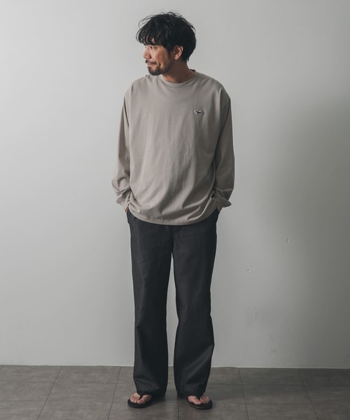 PENNEYS（ぺニーズ）の「『XLサイズ/WEB限定』『別注』PENNEYS×DOORS　THE FOX 天竺 L/S TEE（Tシャツ/カットソー・メンズ・ホワイト/グレー系その他/ネイビー/マスタード・LARGE/MEDIUM/X-LARGE）」の13枚目の写真