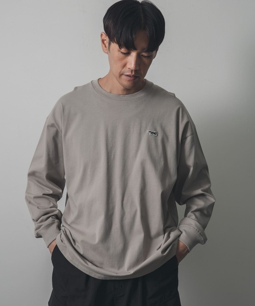 PENNEYS（ぺニーズ）の「『XLサイズ/WEB限定』『別注』PENNEYS×DOORS　THE FOX 天竺 L/S TEE（Tシャツ/カットソー・メンズ・ホワイト/グレー系その他/ネイビー/マスタード・LARGE/MEDIUM/X-LARGE）」の19枚目の写真