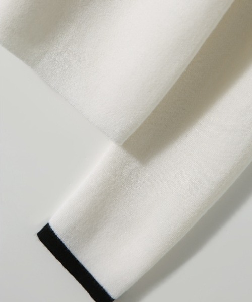 deux amour（ドゥーザムール）の「バインダー配色使い襟付きニット（その他トップス・レディース・ブラック/ホワイト・FREE）」の11枚目の写真