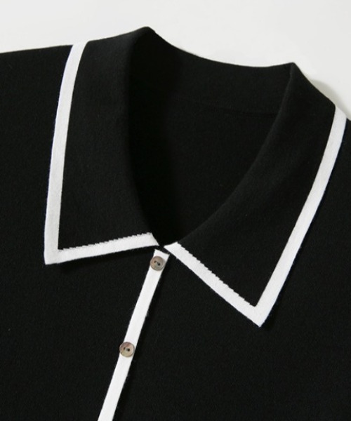 deux amour（ドゥーザムール）の「バインダー配色使い襟付きニット（その他トップス・レディース・ブラック/ホワイト・FREE）」の17枚目の写真