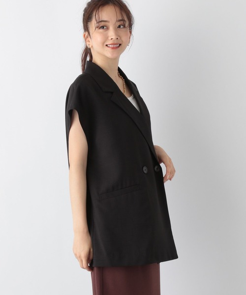 セール】リネンライクノースリーブジャケット/MATINEE LINE/966170