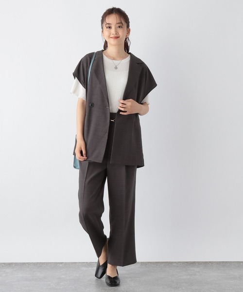 セール】リネンライクノースリーブジャケット/MATINEE LINE/966170