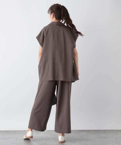 セール】リネンライクノースリーブジャケット/MATINEE LINE/966170