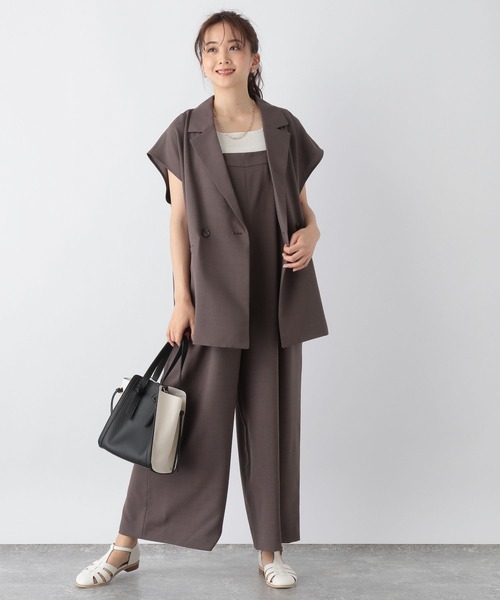 セール】リネンライクノースリーブジャケット/MATINEE LINE/966170