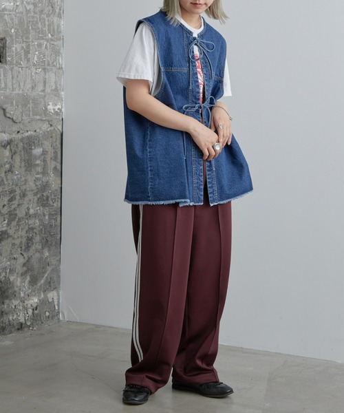 SOUNDSGOOOOD（サウンズグッド）の「■【SOUNDS GOOOOD / サウンズグッド】トラックパンツ（その他パンツ・レディース・ボルドー/ネイビー・ONE SIZE）」の14枚目の写真