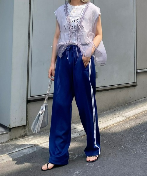 SOUNDSGOOOOD（サウンズグッド）の「■【SOUNDS GOOOOD / サウンズグッド】トラックパンツ（その他パンツ・レディース・ボルドー/ネイビー・ONE SIZE）」の5枚目の写真