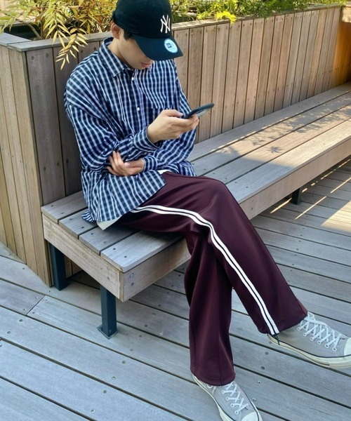 SOUNDSGOOOOD（サウンズグッド）の「■【SOUNDS GOOOOD / サウンズグッド】トラックパンツ（その他パンツ・レディース・ボルドー/ネイビー・ONE SIZE）」の8枚目の写真