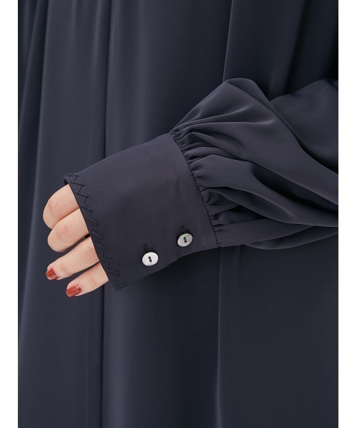FRAY I.D(フレイアイディー)の「スキッパーステッチマキシワンピース(ワンピース・レディース・アイボリー/ネイビー・1/0)」の10枚目の写真