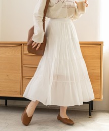 ティアードフレアスカート/ tiered flare skirt