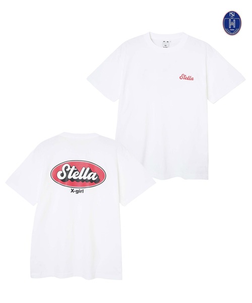 X-girl(エックスガール)の「WEリーグ|NS SK OVAL LOGO S/S TEE/ノジマステラ神奈川相模原/Tシャツ(スポーツグッズ・レディース・ブラック/ネイビー/ホワイト・LARGE/X-LARGE/MEDIUM)」の1枚目の写真