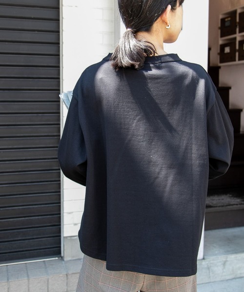 FORK&SPOON（フォークアンドスプーン）の「FORK&SPOON　ボトルネック8分袖Tシャツ（Tシャツ/カットソー・レディース・ブラック/オフホワイト/ホワイト系その他・1）」の21枚目の写真