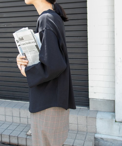 FORK&SPOON（フォークアンドスプーン）の「FORK&SPOON　ボトルネック8分袖Tシャツ（Tシャツ/カットソー・レディース・ブラック/オフホワイト/ホワイト系その他・1）」の22枚目の写真