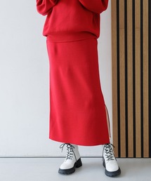 12GカシミヤタッチナローWジャガードスカート / 963446