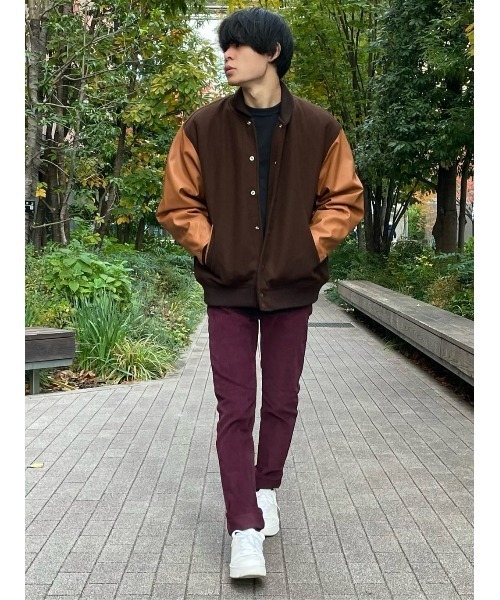 BACK NUMBER(バックナンバー)の「【BACK NUMBER】【エクストラサーモ】中綿スタジアムジャケット(スタジャン・メンズ・ブラック/グリーン/ブラウン・L/XL/M)」の18枚目の写真