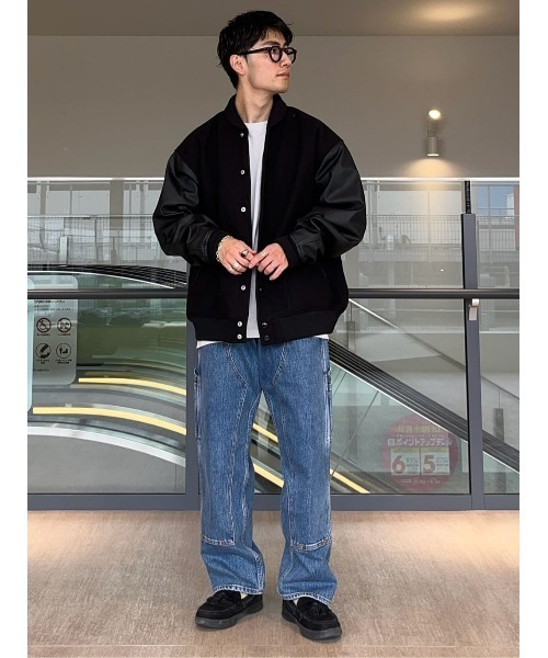 BACK NUMBER(バックナンバー)の「【BACK NUMBER】【エクストラサーモ】中綿スタジアムジャケット(スタジャン・メンズ・ブラック/グリーン/ブラウン・L/XL/M)」の16枚目の写真