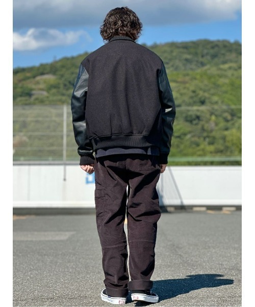 BACK NUMBER(バックナンバー)の「【BACK NUMBER】【エクストラサーモ】中綿スタジアムジャケット(スタジャン・メンズ・ブラック/グリーン/ブラウン・L/XL/M)」の14枚目の写真