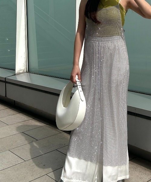 JOSE MOON（ジョゼムーン）の「MOON BAG (SMOOTH)/ムーンバッグ(スムース)（ハンドバッグ・レディース・ホワイト・FREE）」の9枚目の写真