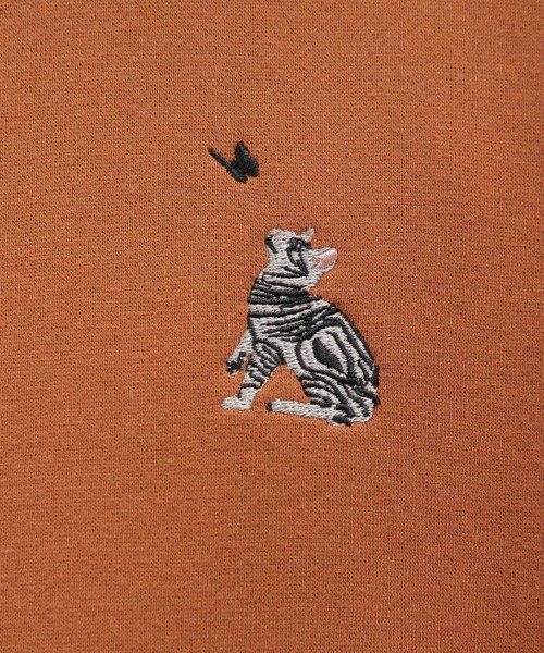 LAKOLE（ラコレ）の「イヌネコ刺繍プルオーバー / 980290（スウェット・メンズ・オレンジ/ライトグレー/グリーン/ホワイト・LARGE/MEDIUM/X-LARGE）」の20枚目の写真