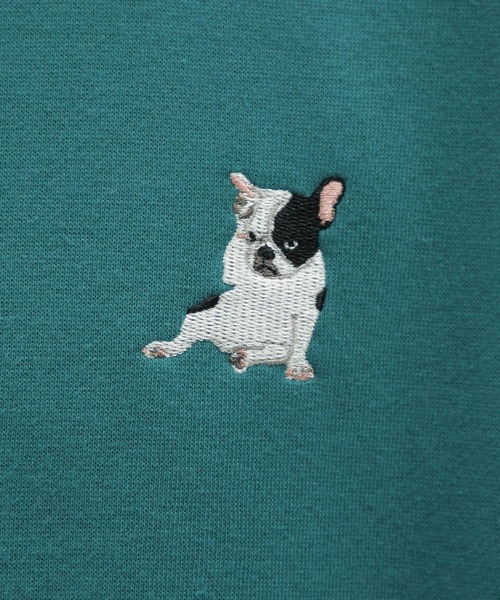 LAKOLE（ラコレ）の「イヌネコ刺繍プルオーバー / 980290（スウェット・メンズ・オレンジ/ライトグレー/グリーン/ホワイト・LARGE/MEDIUM/X-LARGE）」の18枚目の写真