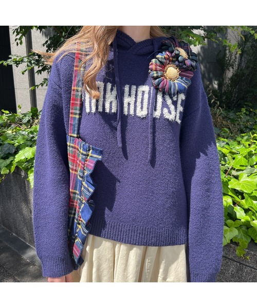 PINK HOUSE(ピンクハウス)の「シャギー起毛タータンチェックトートバッグ(トートバッグ・レディース・レッド系その他/ブラウン系その他/グリーン系その他/ブルー系その他・フリー)」の9枚目の写真