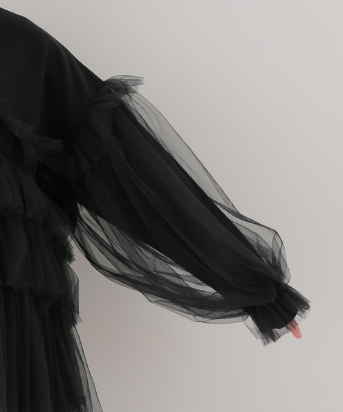 EDIT. FOR LULU(エディットフォールル)の「【VIVIANO / ヴィヴィアーノ】別注Gathered Tulle Trimmed スウェット(スウェット・レディース・ホワイト・SMALL)」の19枚目の写真